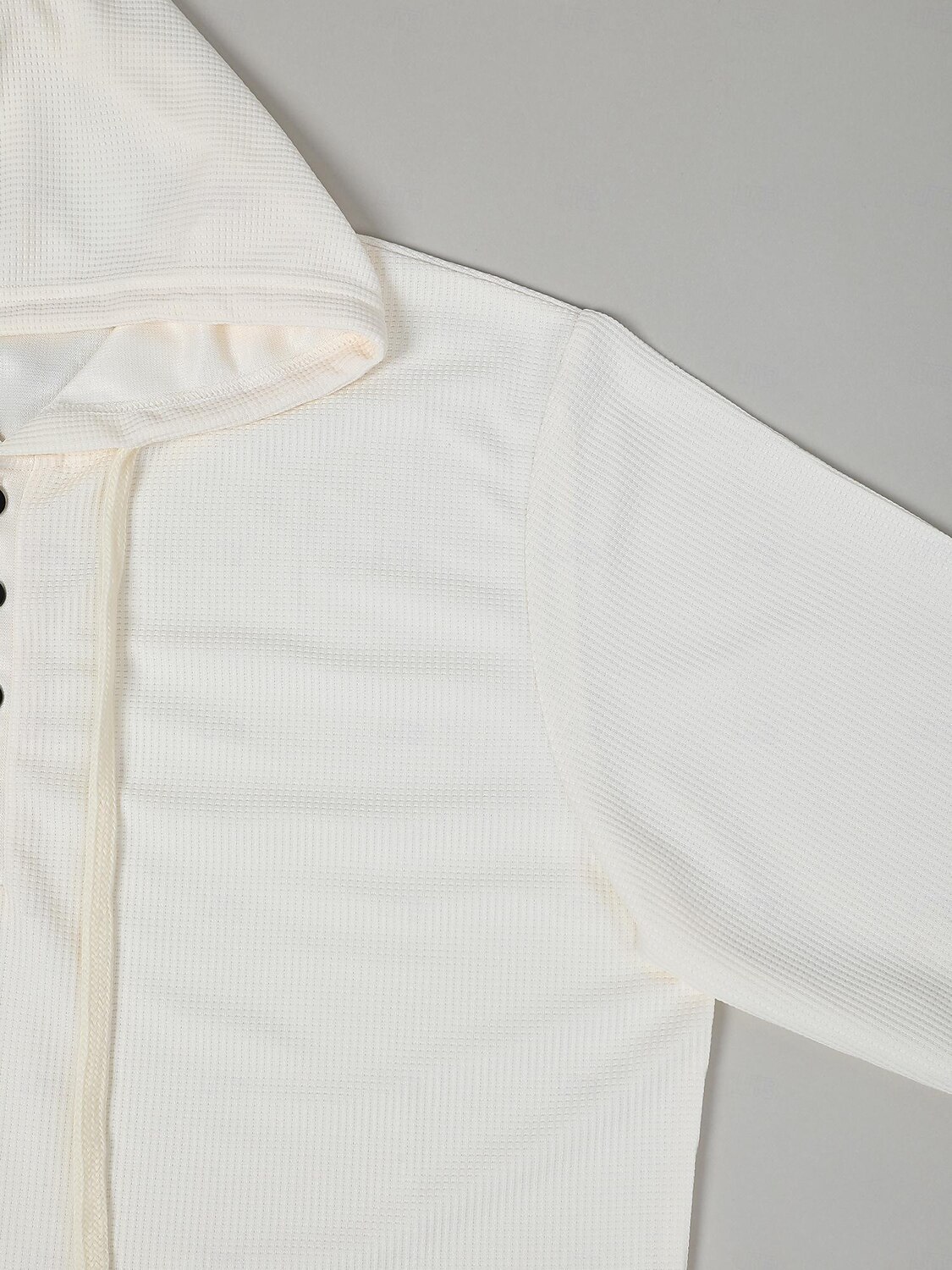 Men's T shirt Tee Waffle Shirt Tee Top Long Sleeve Shirt Plain Hooded Street Vacation Long Sleeve Clothing Apparel Fashion Designer Basic