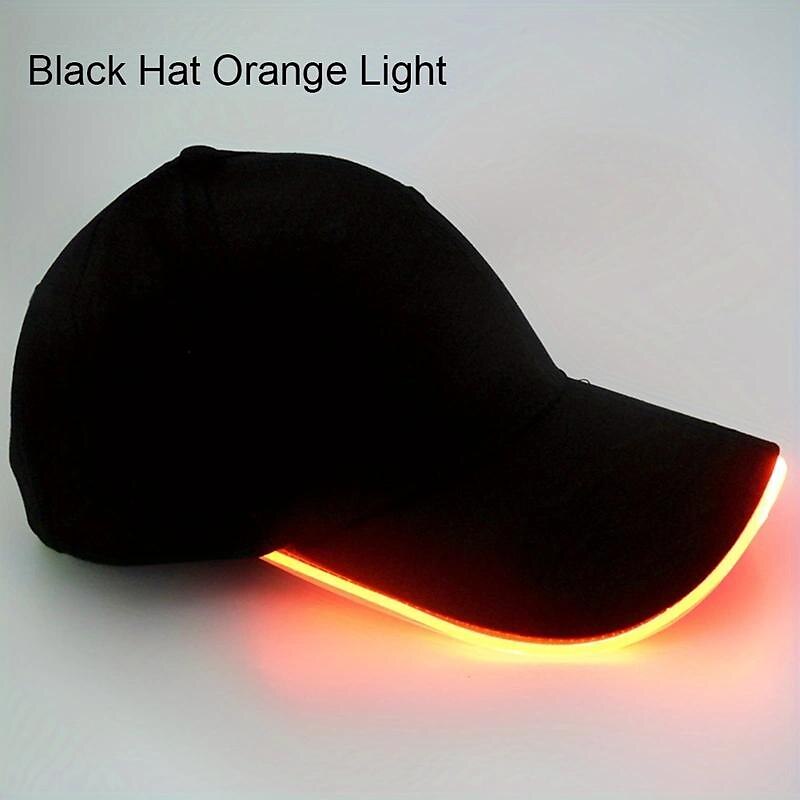 Led Luminous Hat Luminous Baseball Cap Outdoor Sun Visor Sunscreen Cap Luminous Cap