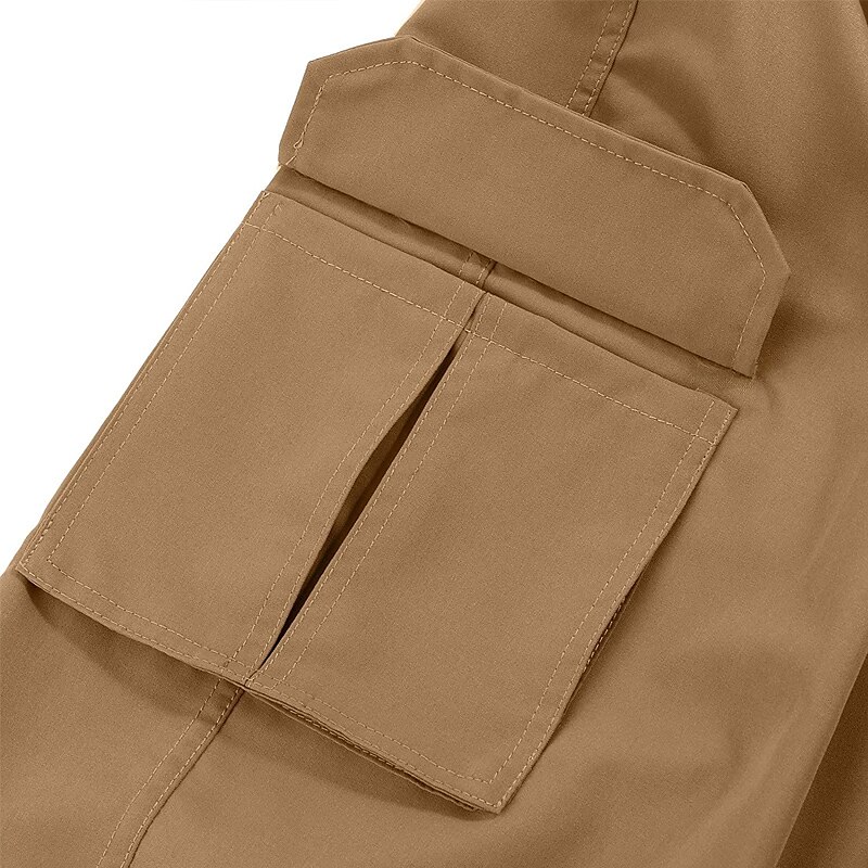 Men's Hiking Zipper Pocket Plain Comfort Wearable Casual Daily Holiday Fashion Cargo Pants