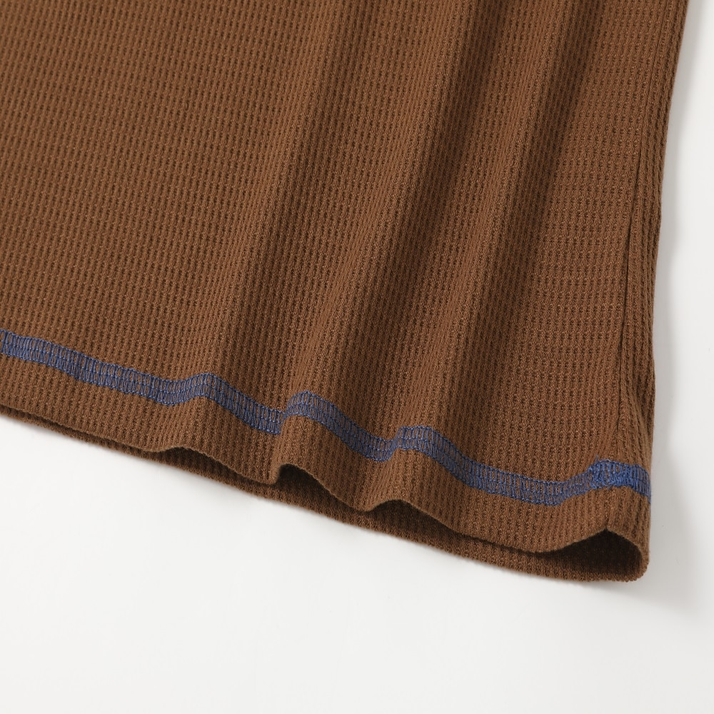 Men's Waffle Henley Shirt Tee Plaid Checkered Henley Outdoor Casual Short Sleeve Button Clothing Apparel Fashion Designer Comfortable