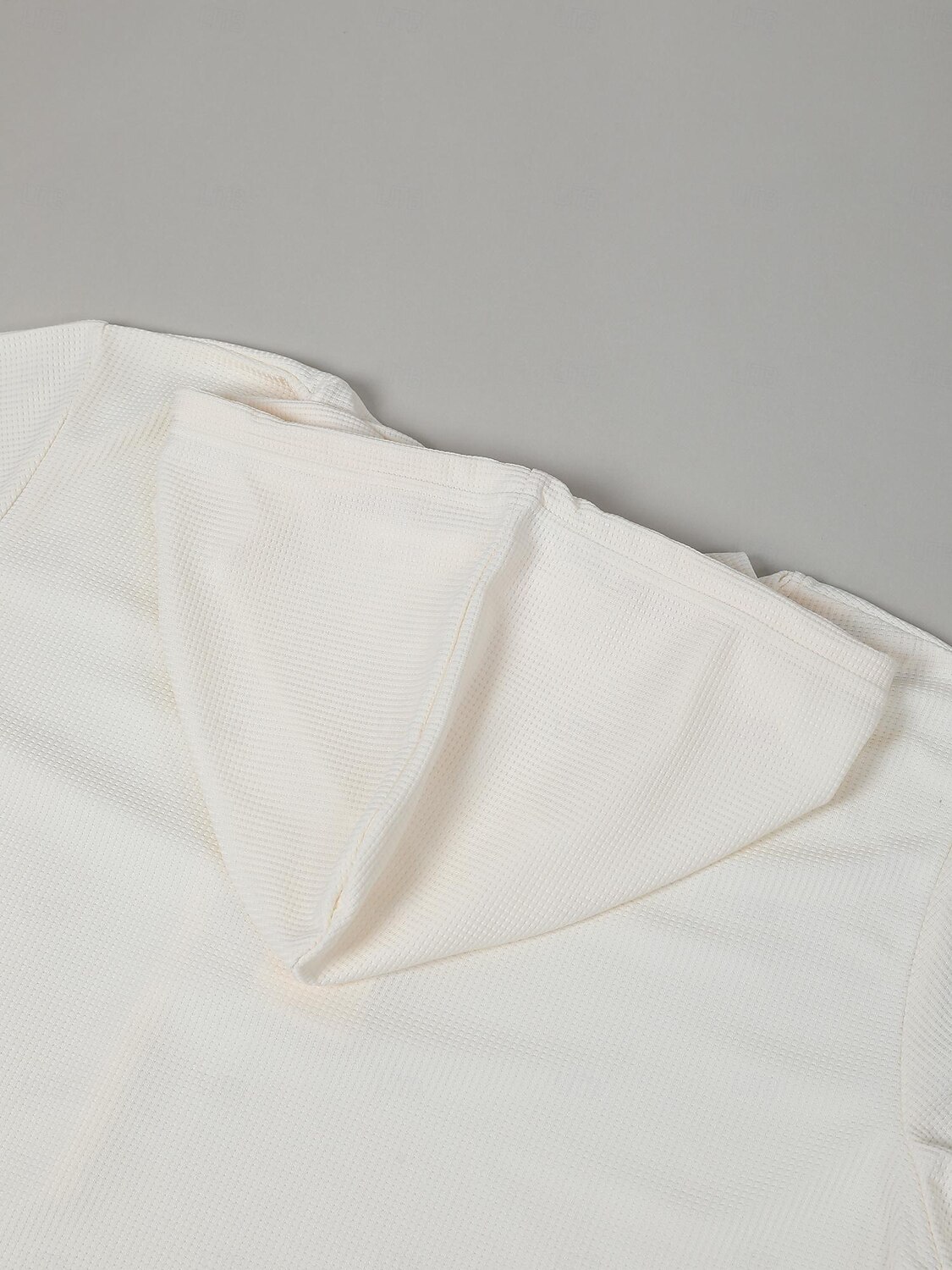 Men's T shirt Tee Waffle Shirt Tee Top Long Sleeve Shirt Plain Hooded Street Vacation Long Sleeve Clothing Apparel Fashion Designer Basic