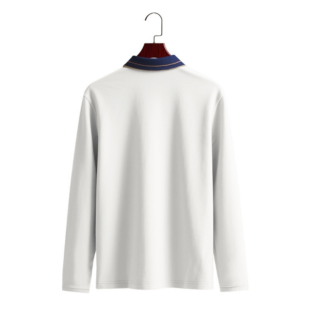 Men's Polo Shirts Golf Shirt Casual Street Lapel Long Sleeve Basic Modern Color Block Buttons Summer Spring Regular Fit Black White Light Green Dark Green Brown Khaki Polo Shirts