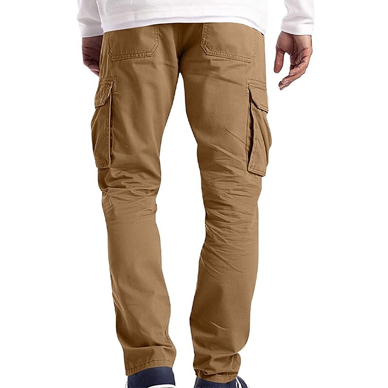Men's Hiking Zipper Pocket Plain Comfort Wearable Casual Daily Holiday Fashion Cargo Pants