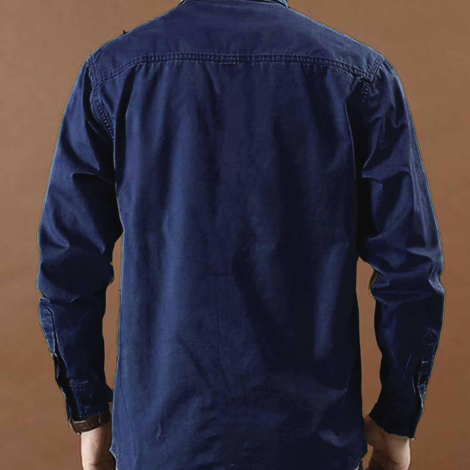 Men's American US Flag Work Shirt Western Shirt Cargo Shirt Long Sleeve Casual Tactical Sports & Outdoor Going out Winter Spring &  Fall Turndown Print Army Green Blue Khaki