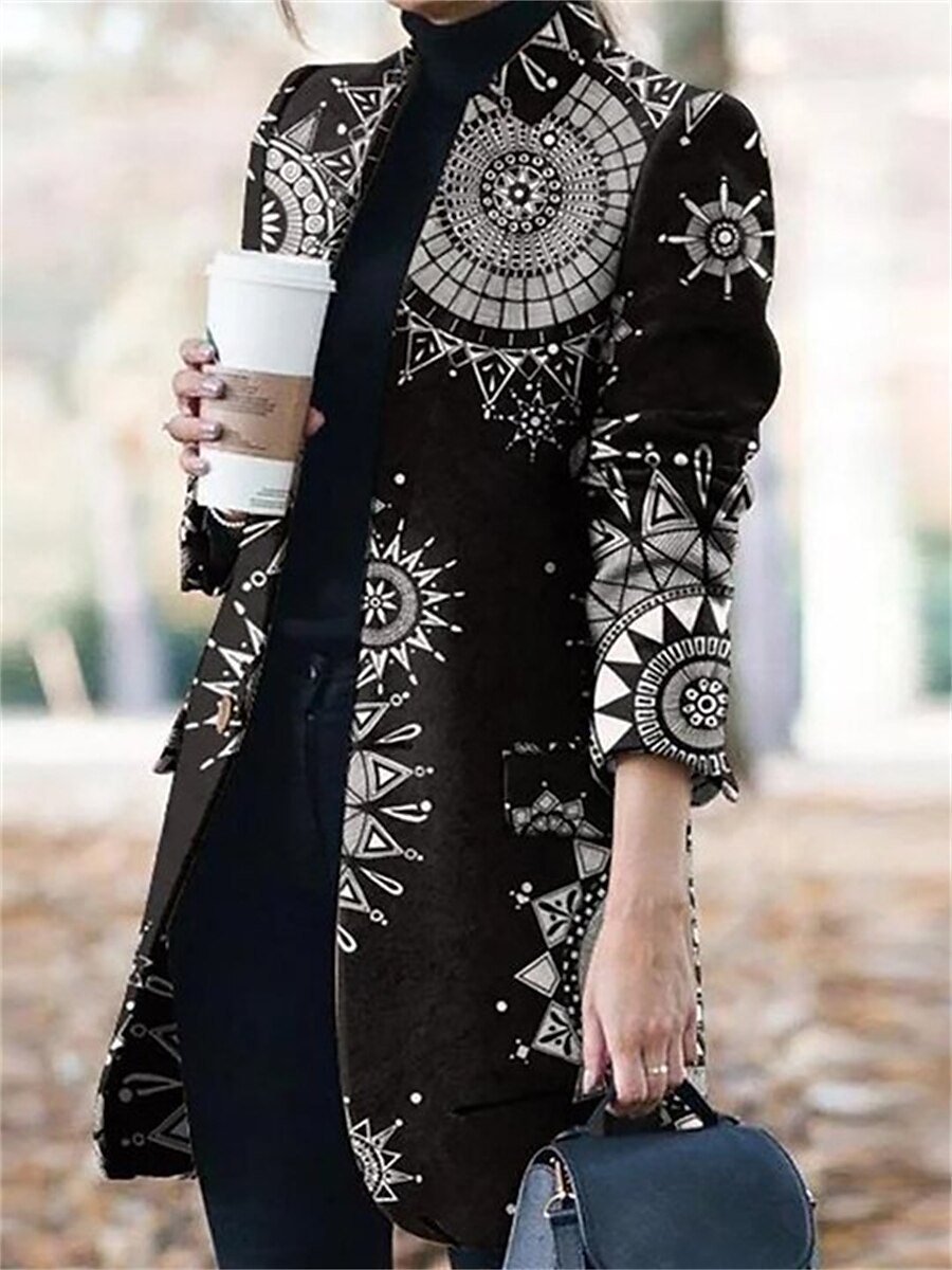 Shepicker Women's Winter Coat Overcoat Mid-Length Winter Coat