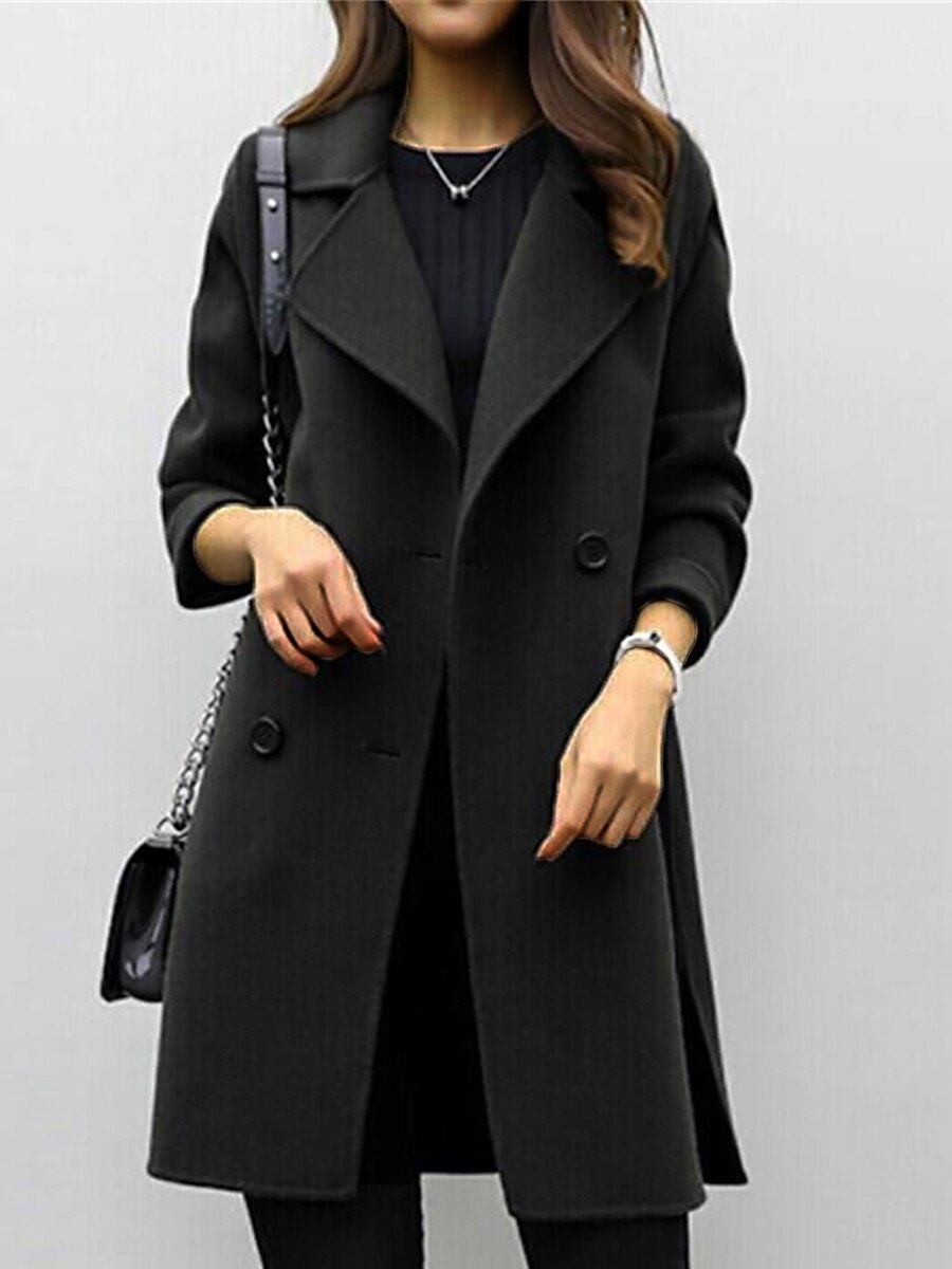 Shepicker Women's Long Overcoat Belted Winter Coat
