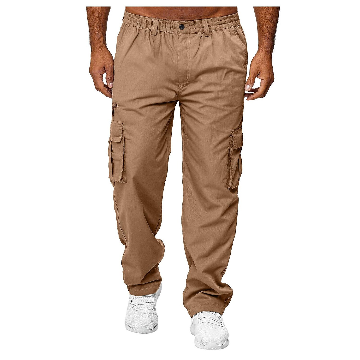 Men's Ripstop Cargo Pants Relaxed Fit Tactical Pants Straight Outdoor