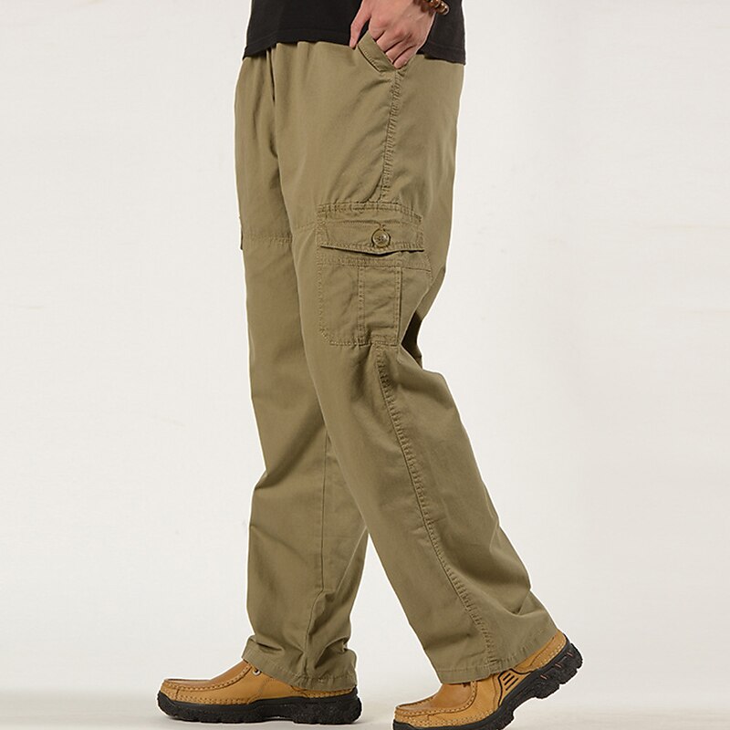 Men's Pocket Plain Comfort Breathable Going out Fashion Cargo Pants