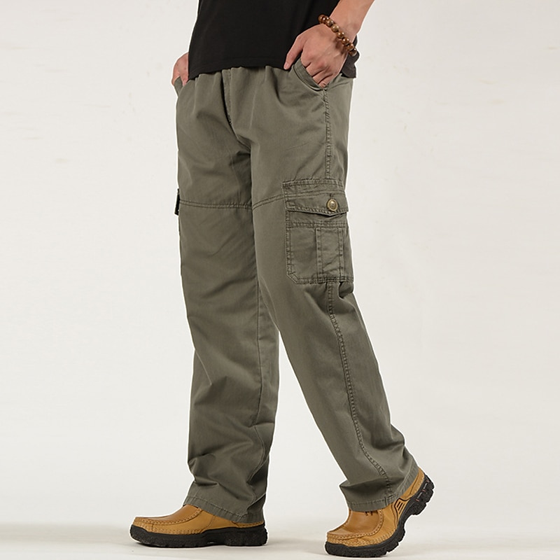 Men's Pocket Plain Comfort Breathable Going out Fashion Cargo Pants