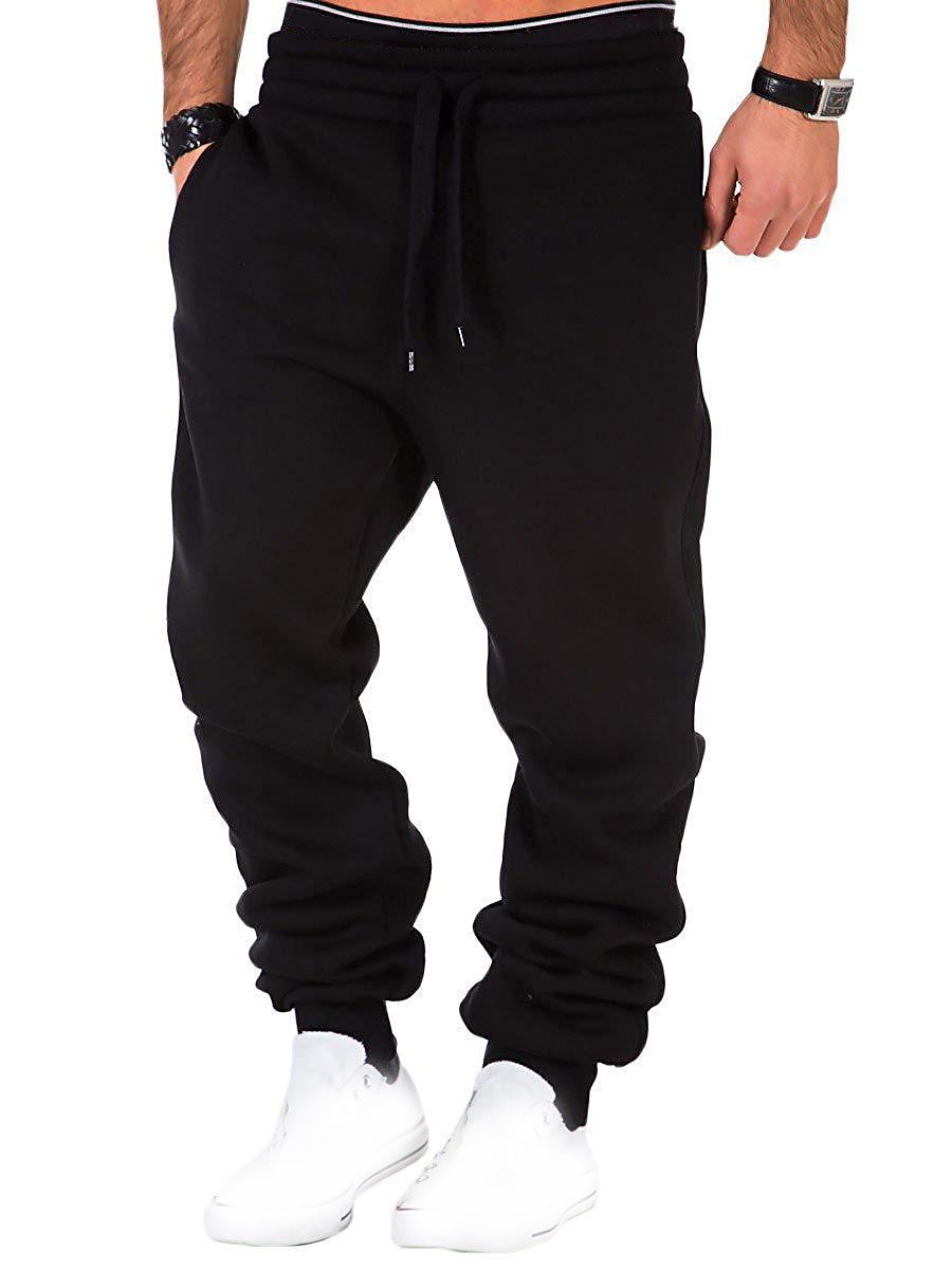 Men's Drawstring Solid Colored Breathable Soft Weekend Streetwear Simple Casual / Sporty Micro-elastic Sweatpants