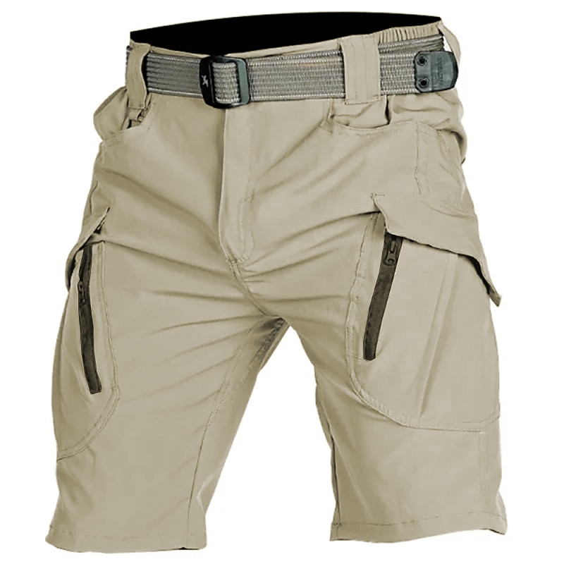 Men's Tactical Cargo Zipper Pocket Plain Waterproof Breathable Outdoor Daily Going out Fashion Casual Shorts