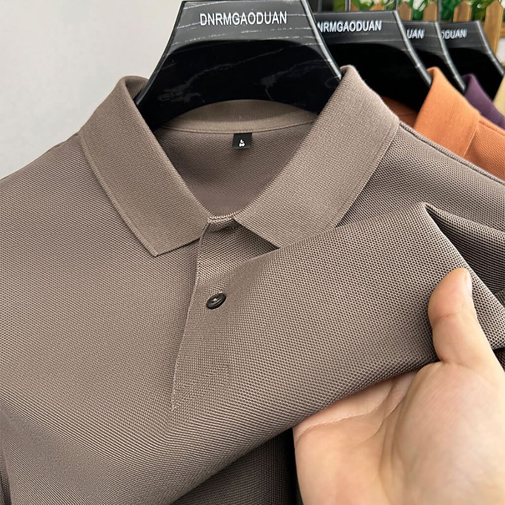 Men's Polo Polo Shirts Casual Vacation Lapel Short Sleeve Fashion Modern Plain Buttons Plain Summer Spring Regular Fit Lake blue Black White Yellow Pink Red Polo