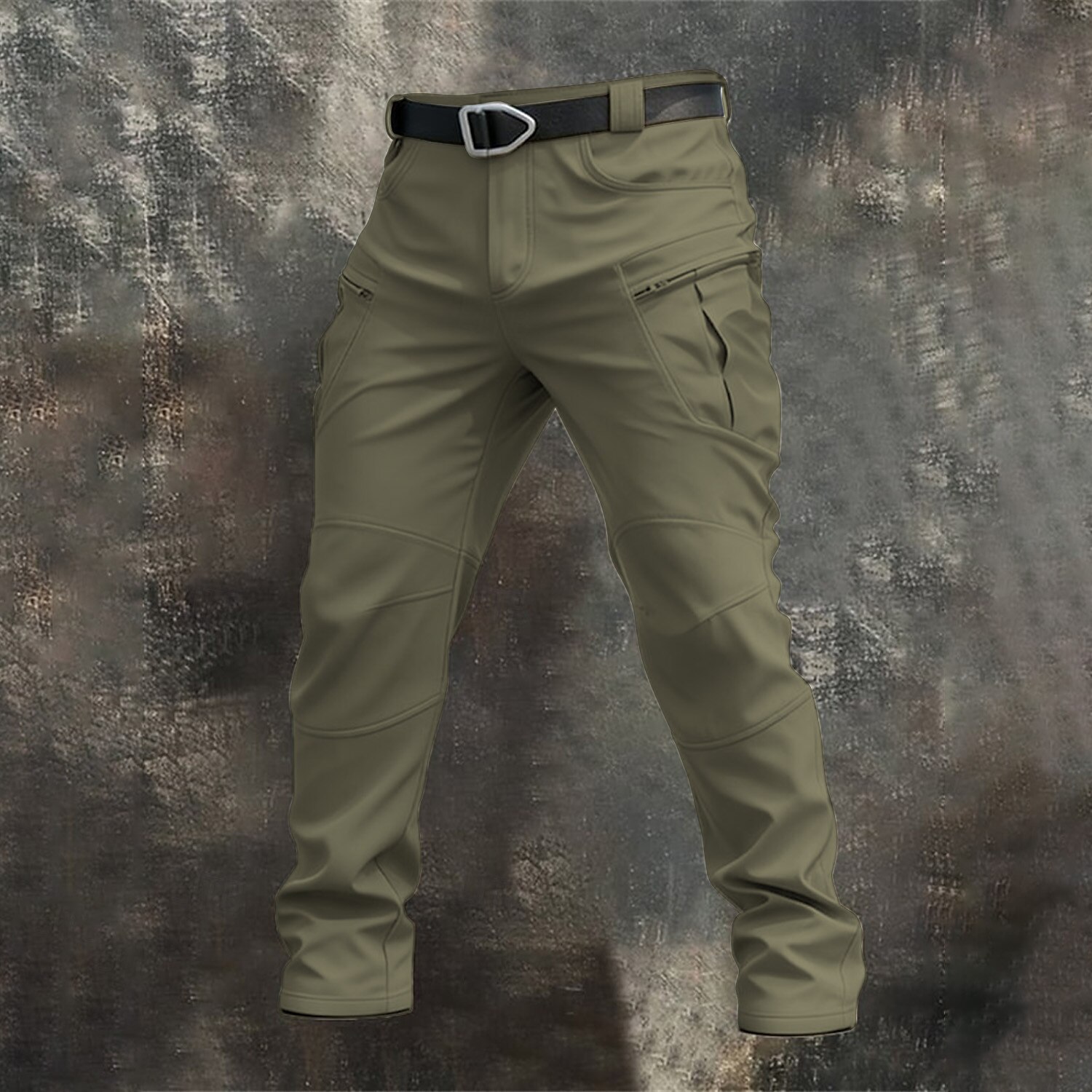 Men's Cargo Pants Trousers Tactical Pants Multi Pocket Solid Color Windproof Full Length Outdoor Daily Holiday Streetwear Stylish Blue Dark Khaki Inelastic