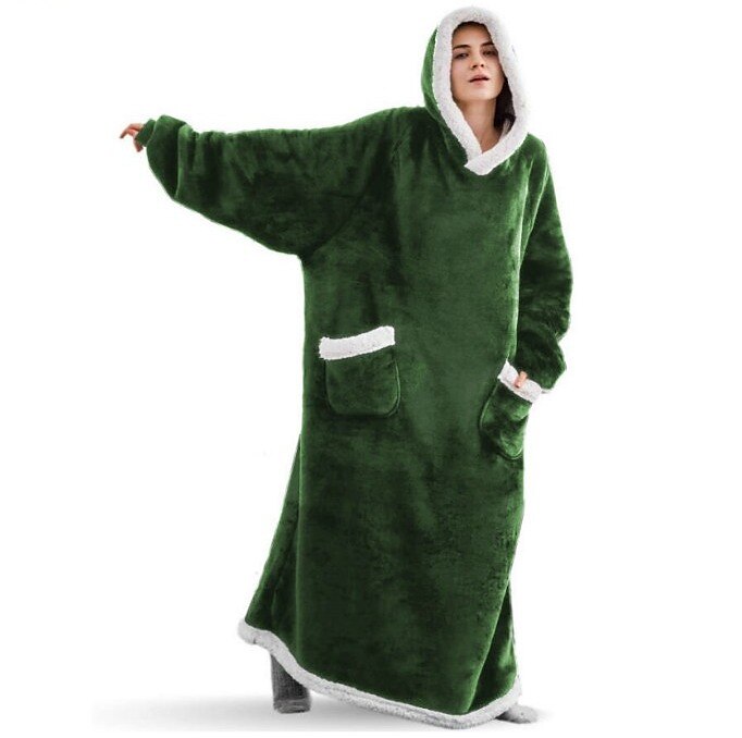 Adults' Oversized Hoodie Blanket Wearable Blanket With Pocket Solid Color Onesie Pajamas Flannel Cosplay For Men and Women Carnival Animal Sleepwear Cartoon Festival / Holiday Costumes