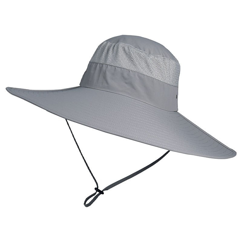 Super Wide Brim Sun Hat UPF50+ Waterproof Bucket Hat Sunscreen Sun Hat Fishing Hat Fisherman Hat Hiking Hat for Fishing Hiking Camping, Army Green Grey Dark Gray