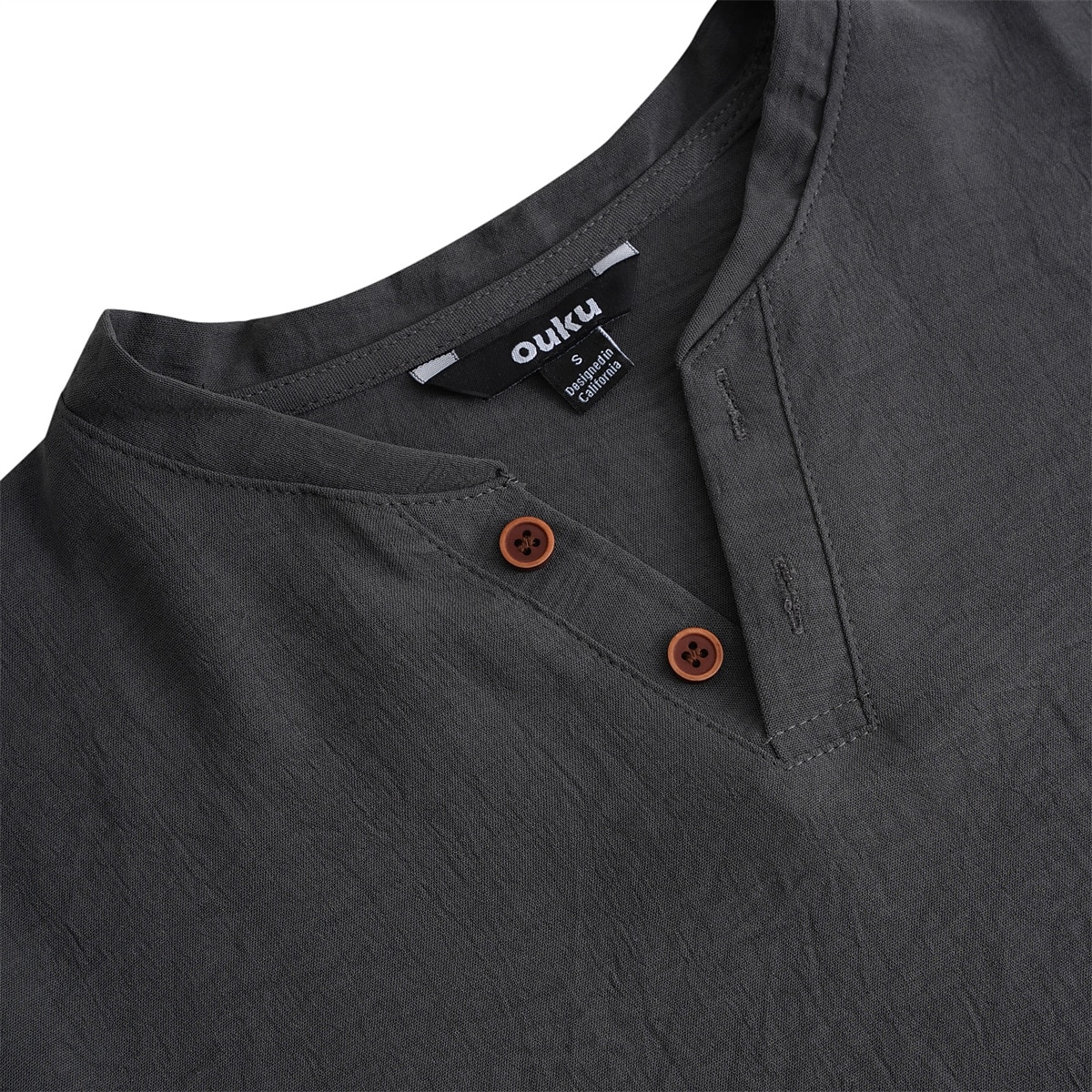 Men's Henley Shirt Tee Top Short Sleeves Plain Fashion Designer Basic V Neck Vacation Street Going out Summer Navy Black White Henley T-Shirt