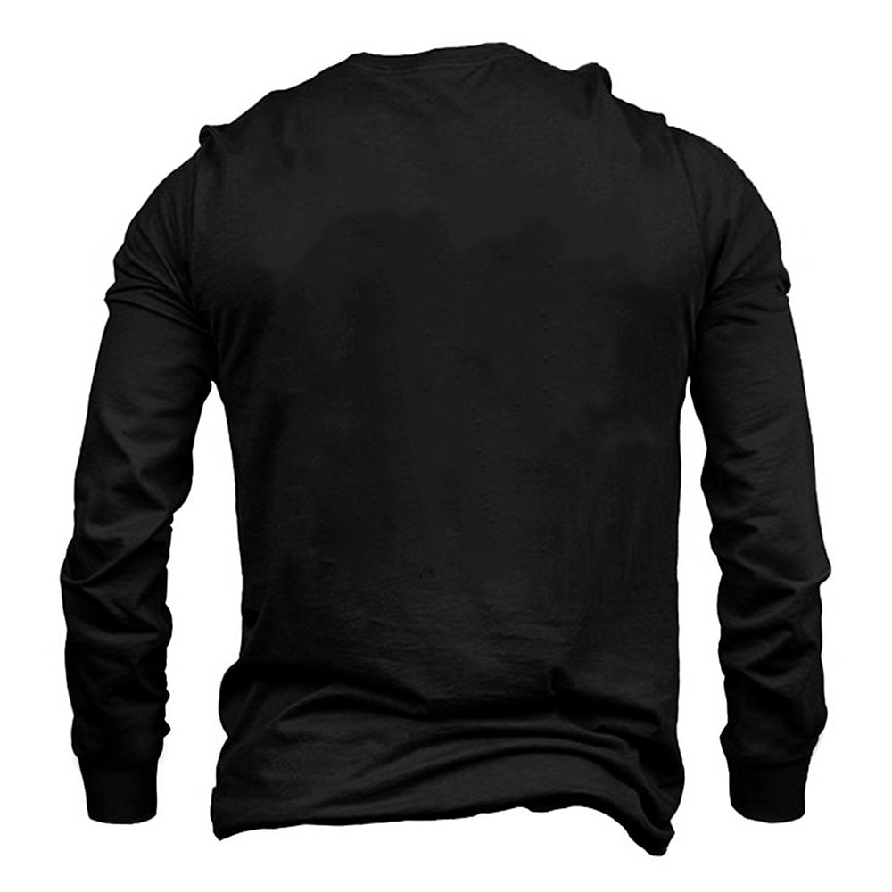 Men's Word 3D T Shirt Long Sleeve T shirt 3D Print Crew Neck Shirt Fashion Daily Basic Street Casual Daily Blue Black Green Summer Spring Clothing Apparel S M L XL XXL XXXL