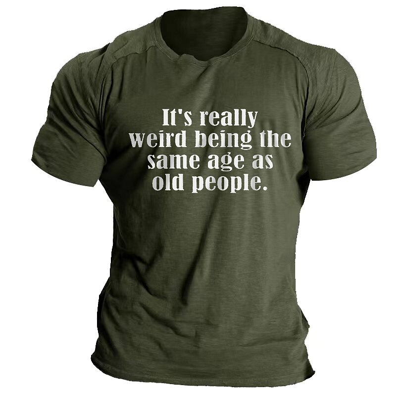 Men's Casual Style Graphic Terylene Leisure Comfortable Tee Clothing Tee 