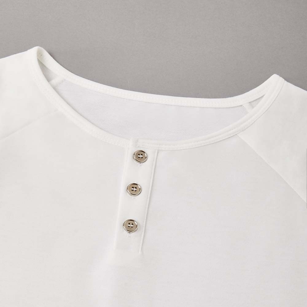 Men's T Shirt Henley Shirt Tee Top Long Sleeve Shirt Long Sleeve Plain Fashion Designer Basic Classic Henley Vacation Street Going out Spring &  Fall Black White Navy Blue Henley T-Shirt