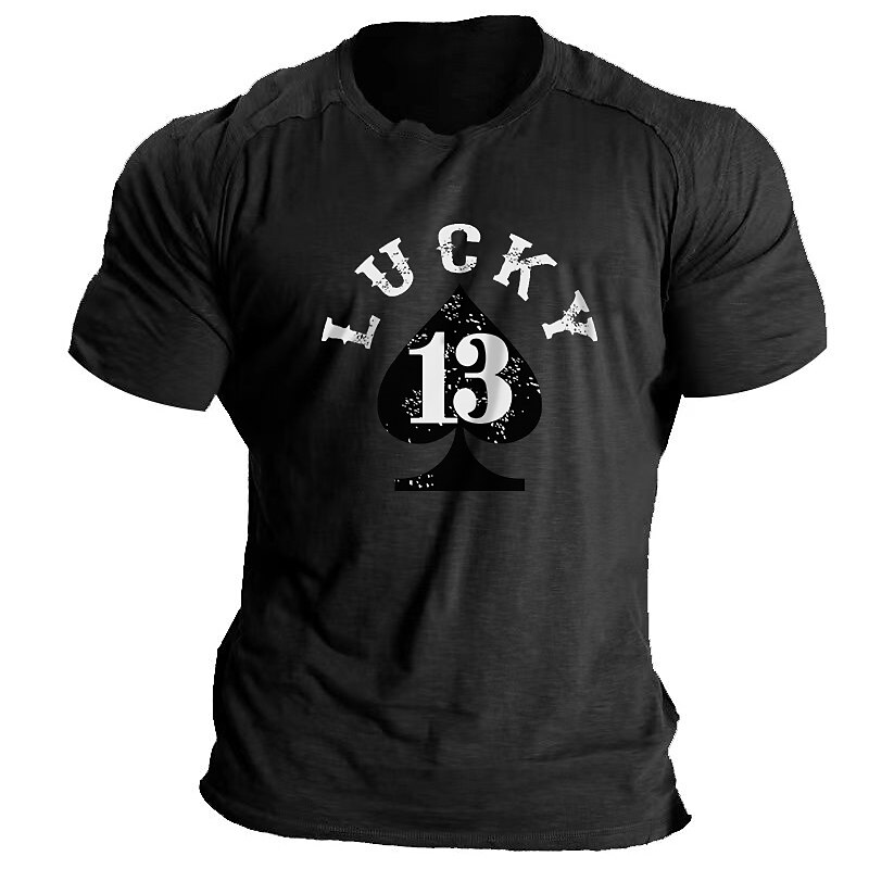 Men's Cotton Outdoor Casual Short Sleeve Print Apparel Sports Fashion Designer Novelty Clothing 