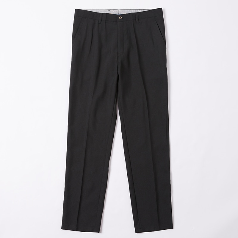 Men's Dress Pants Trousers Slacks Suit Pants Pocket Plain Comfort Breathable Wedding Outdoor Daily Fashion Casual Black Khaki