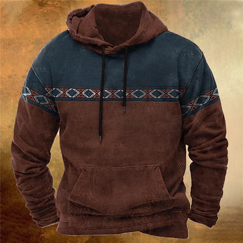 Men's Pullover Hoodie Sweatshirt White & Green Black Red Blue Brown Hooded Animal Bohemian Style Graphic Prints Print Daily Sports 3D Print Streetwear Designer Basic Spring &  Fall Clothing Apparel