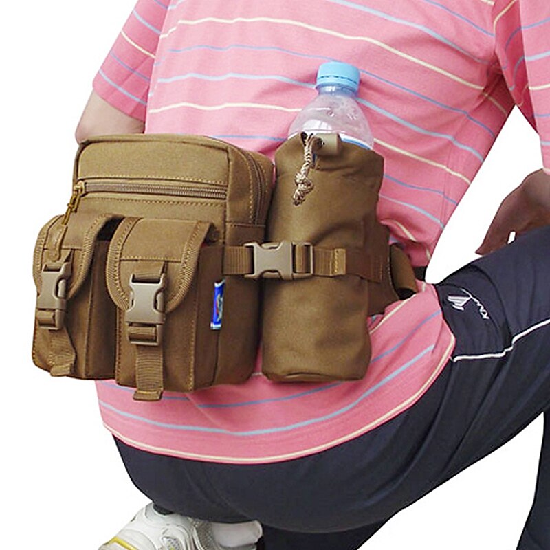 Men's Fanny Pack Chest Bag Belt Bag Nylon Outdoor Daily Buckle Zipper Print Adjustable Durable Anti-Shock Solid Color Color Block Plain CP Color Jungle camouflage ArmyGreen Crossbody Bag