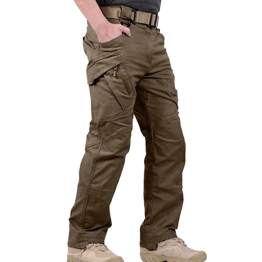 Men's Cargo Pants Cargo Trousers Combat Trousers Tactical Pants Solid Color Ripstop Breathable Going out Streetwear Designer Casual Black Green