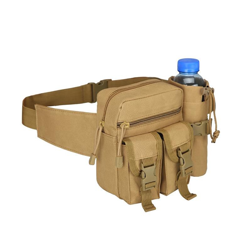 Men's Fanny Pack Chest Bag Belt Bag Nylon Outdoor Daily Buckle Zipper Print Adjustable Durable Anti-Shock Solid Color Color Block Plain CP Color Jungle camouflage ArmyGreen Crossbody Bag