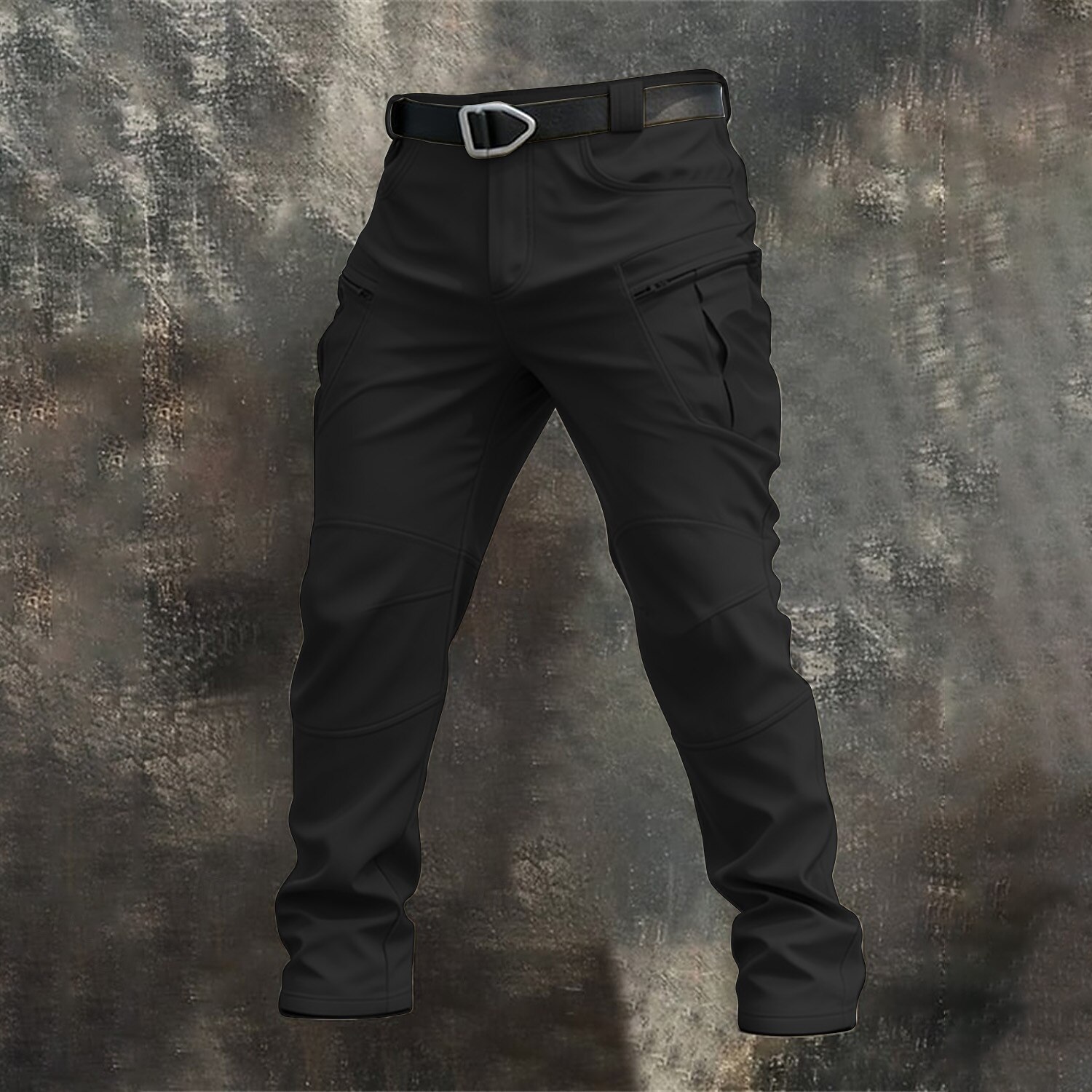 Men's Cargo Pants Trousers Tactical Pants Multi Pocket Solid Color Windproof Full Length Outdoor Daily Holiday Streetwear Stylish Blue Dark Khaki Inelastic