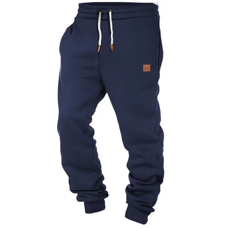 Men's Sweatpants Joggers Trousers Drawstring Plain Comfort Breathable Outdoor Daily Going out 100% Cotton Fashion Casual Black Green