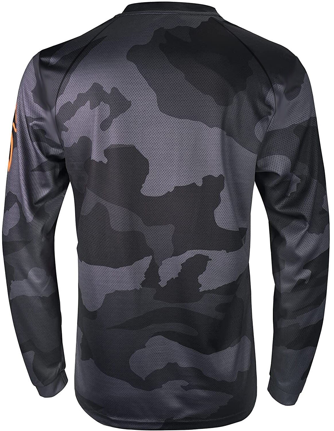 21Grams Men's Downhill Jersey Long Sleeve Bike Top with 3 Rear Pockets Mountain Bike MTB Road Bike Cycling Breathable Moisture Wicking Soft Quick Dry Black Yellow Army Green Wolf Camo / Camouflage
