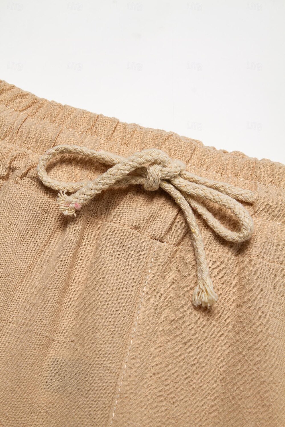 Men's Shorts Linen Shorts Summer Shorts Beach Shorts Multi Pocket Plain Knee Length Beach Linen / Cotton Blend Hawaiian Casual Black White Inelastic