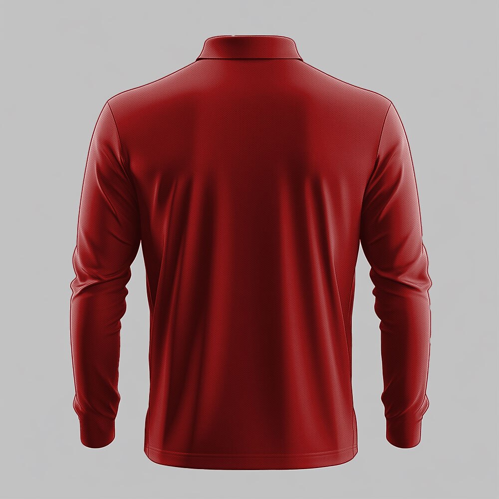 Christmas Men's Christmas Tree Zip Polo Long Sleeve Polo Shirts Collar Vacation Party Evening Wear New Years Eve Shirts 3D Print Spring Fall & Winter Black Red Blue