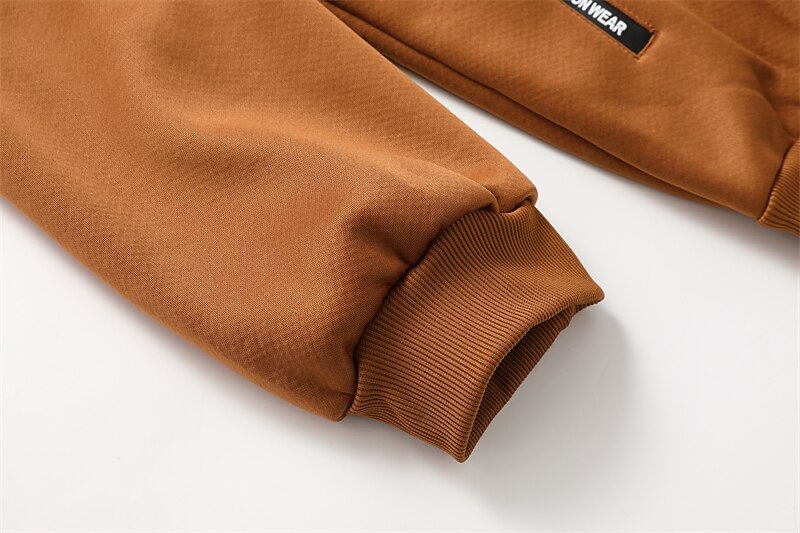 Men's Double Layer Fleece Hooded Jacket Sweat Jacket Black White Wine Army Green Navy Blue Hooded Solid Color Zipper Cool Casual Essential Winter Clothing Apparel Hoodies Sweatshirts  Long