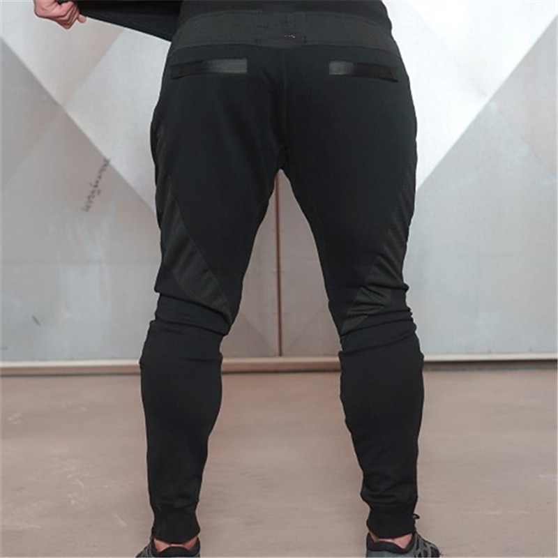 Men's Sweatpants Joggers Pocket Drawstring Elastic Waist Color Block Comfort Breathable Outdoor Daily Going out