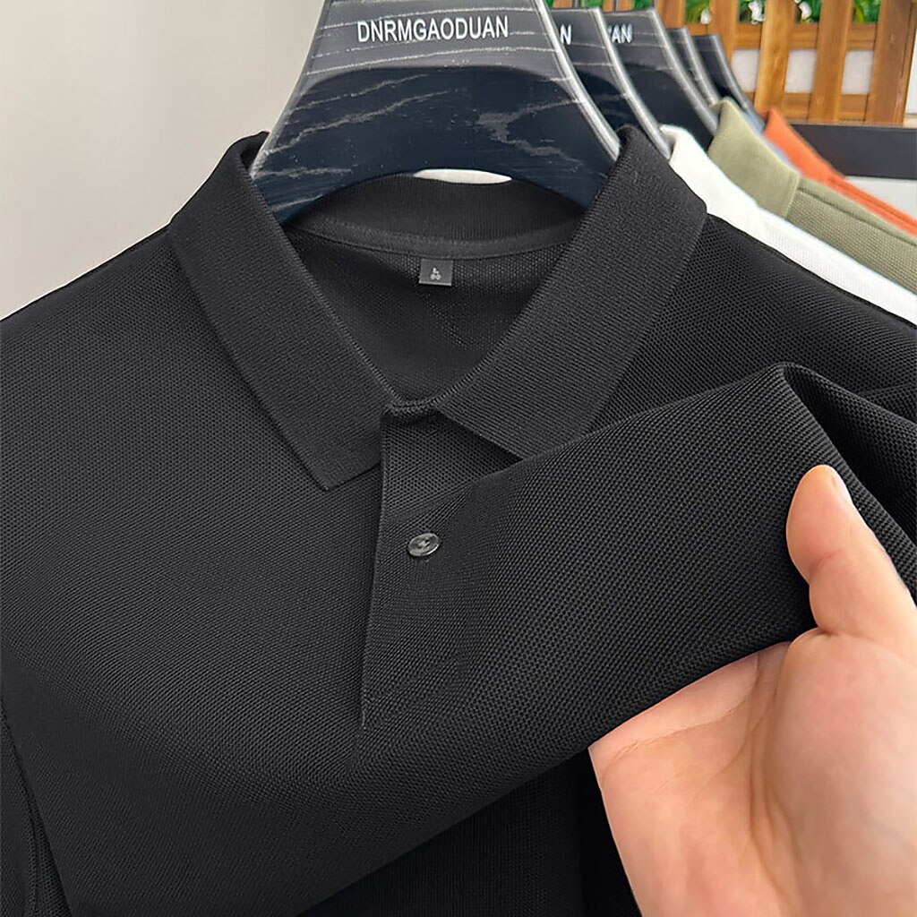 Men's Polo Polo Shirts Casual Vacation Lapel Short Sleeve Fashion Modern Plain Buttons Plain Summer Spring Regular Fit Lake blue Black White Yellow Pink Red Polo