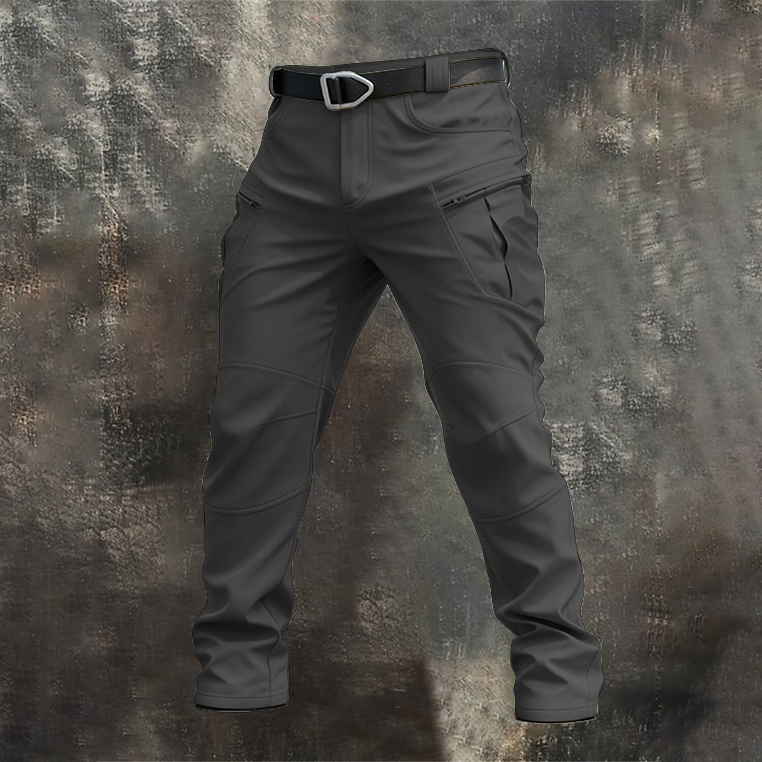 Men's Cargo Pants Trousers Tactical Pants Multi Pocket Solid Color Windproof Full Length Outdoor Daily Holiday Streetwear Stylish Blue Dark Khaki Inelastic
