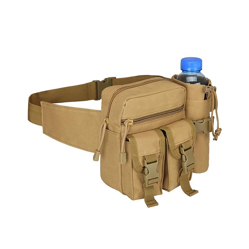Men's Fanny Pack Chest Bag Belt Bag Nylon Outdoor Daily Buckle Zipper Print Adjustable Durable Anti-Shock Solid Color Color Block Plain CP Color Jungle camouflage ArmyGreen Crossbody Bag