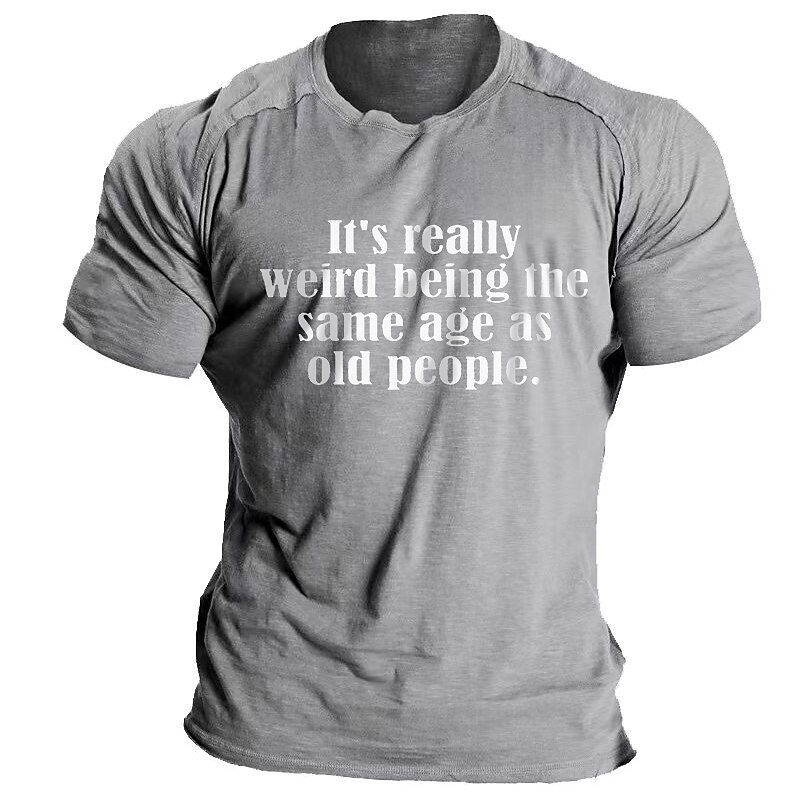 Men's Casual Style Graphic Terylene Leisure Comfortable Tee Clothing Tee 