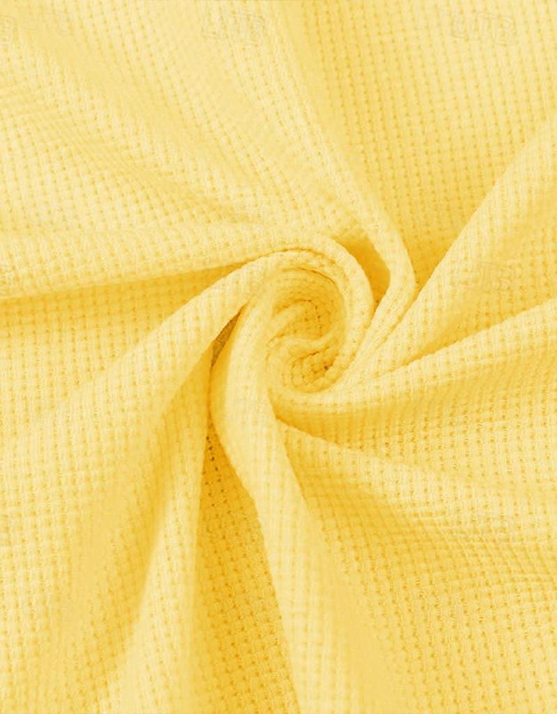 Men's Waffle Polo Shirt Zip Polo Casual Holiday Lapel Quarter Zip Short Sleeve Fashion Basic Plain Quarter Zip Summer Regular Fit White Yellow Navy Blue Green Waffle Polo Shirt