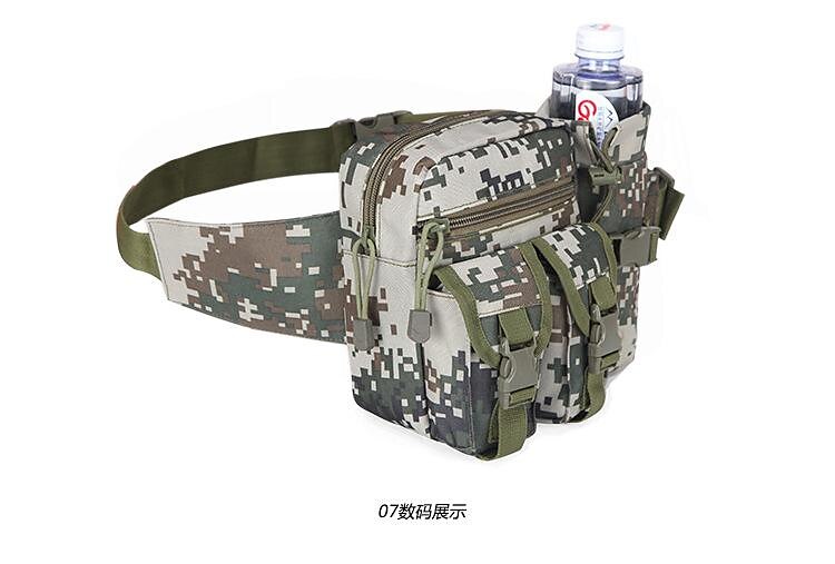 Men's Fanny Pack Chest Bag Belt Bag Nylon Outdoor Daily Buckle Zipper Print Adjustable Durable Anti-Shock Solid Color Color Block Plain CP Color Jungle camouflage ArmyGreen Crossbody Bag