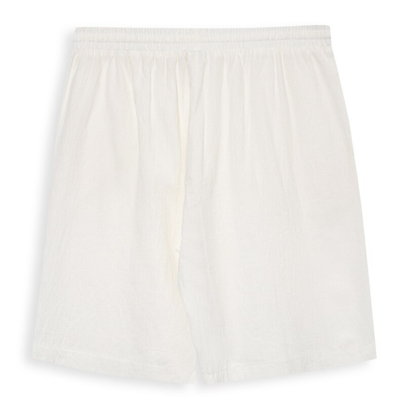 Men's Shorts Summer Shorts Beach Shorts Drawstring Plain Yoga Business Beach Hawaiian Casual Black White