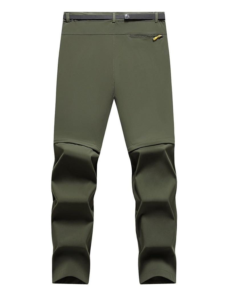 Men's Trousers Tactical Pants Casual Pants Hiking Pants Outdoor Pants Pocket Convertible Solid Color Waterproof Quick Dry Daily Outdoor Holiday Streetwear Stylish Khaki Black Inelastic