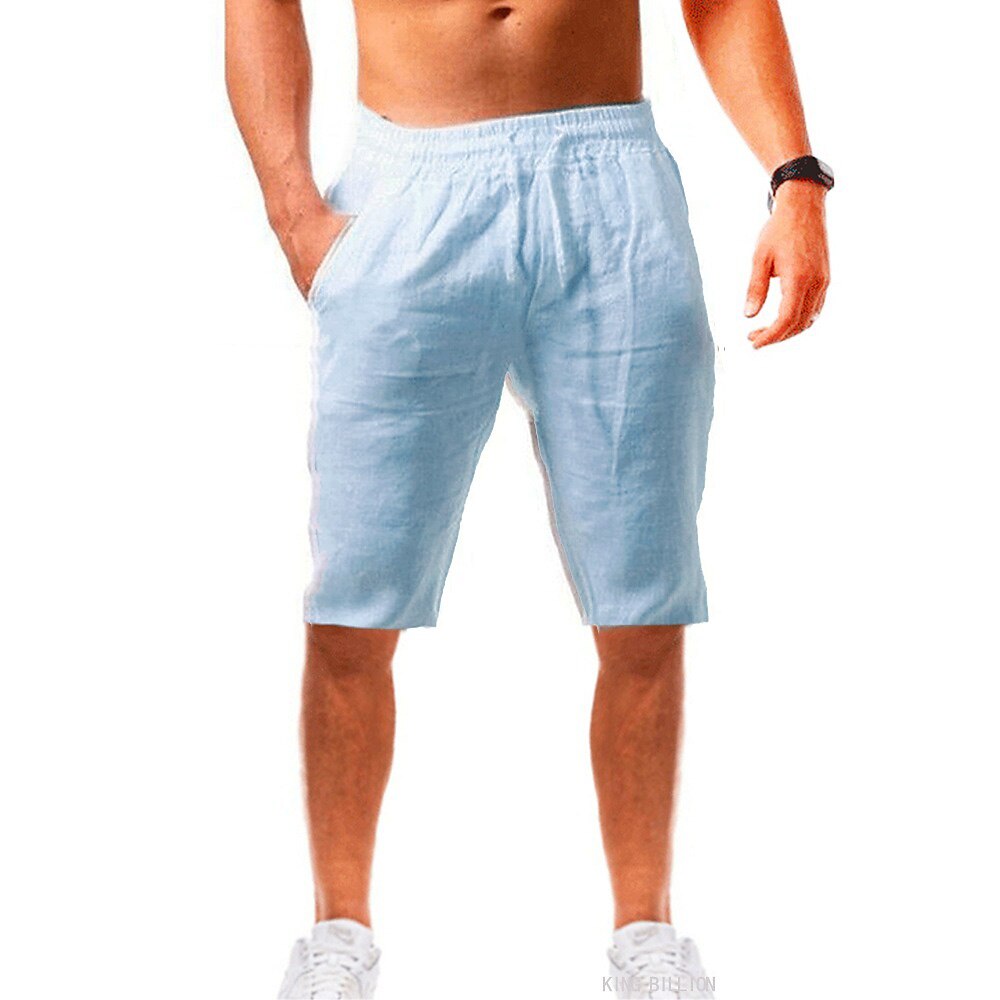 Men's Shorts Summer Shorts Beach Shorts Drawstring Plain Yoga Business Beach Hawaiian Casual Black White