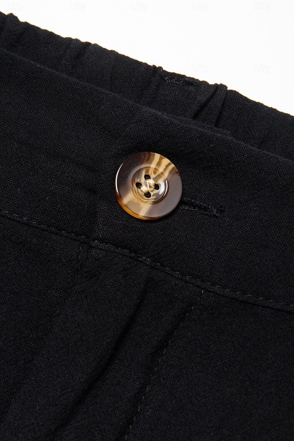 Men's Shorts Linen Shorts Summer Shorts Pleated Shorts Pocket Pleats Straight Leg Plain Comfort Breathable Short Casual Daily Holiday Fashion Designer Black White