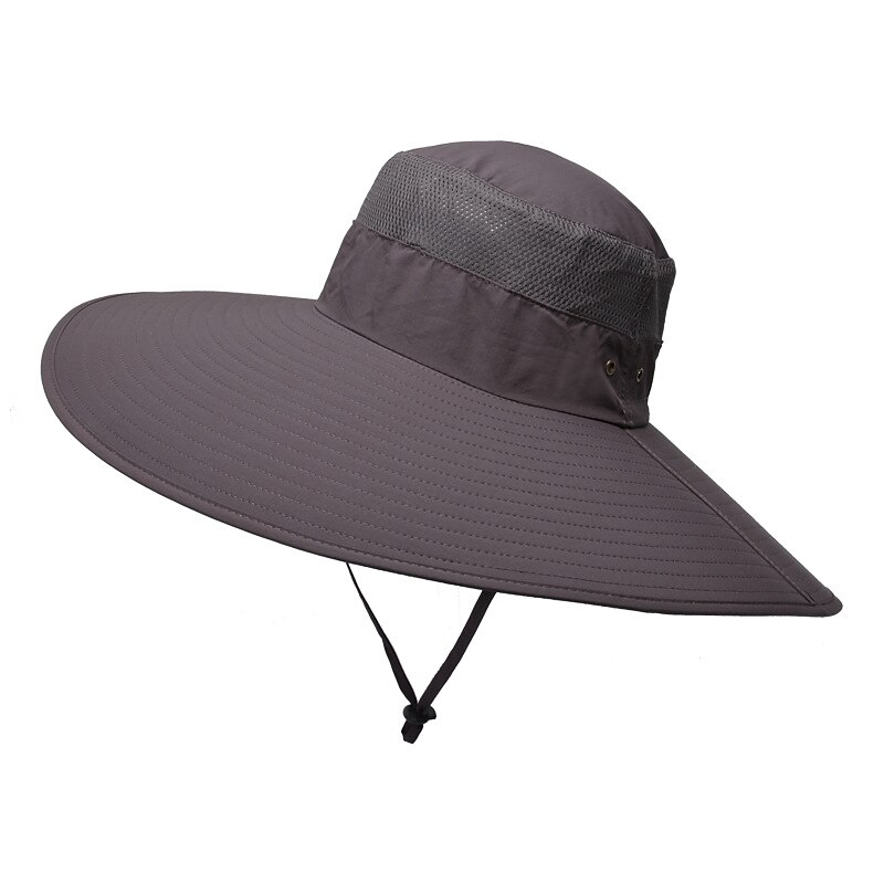 Super Wide Brim Sun Hat UPF50+ Waterproof Bucket Hat Sunscreen Sun Hat Fishing Hat Fisherman Hat Hiking Hat for Fishing Hiking Camping, Army Green Grey Dark Gray