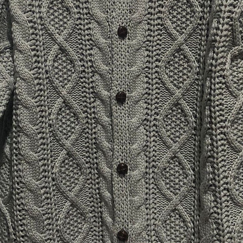 Men's Cable Knit Jumper Sweater Cardigan Sweater Cable Knit Regular Tops Knitted Plain Standing Collar Modern Contemporary Casual Casual Holiday Clothing Apparel Spring Fall & Winter Wine Red Black M