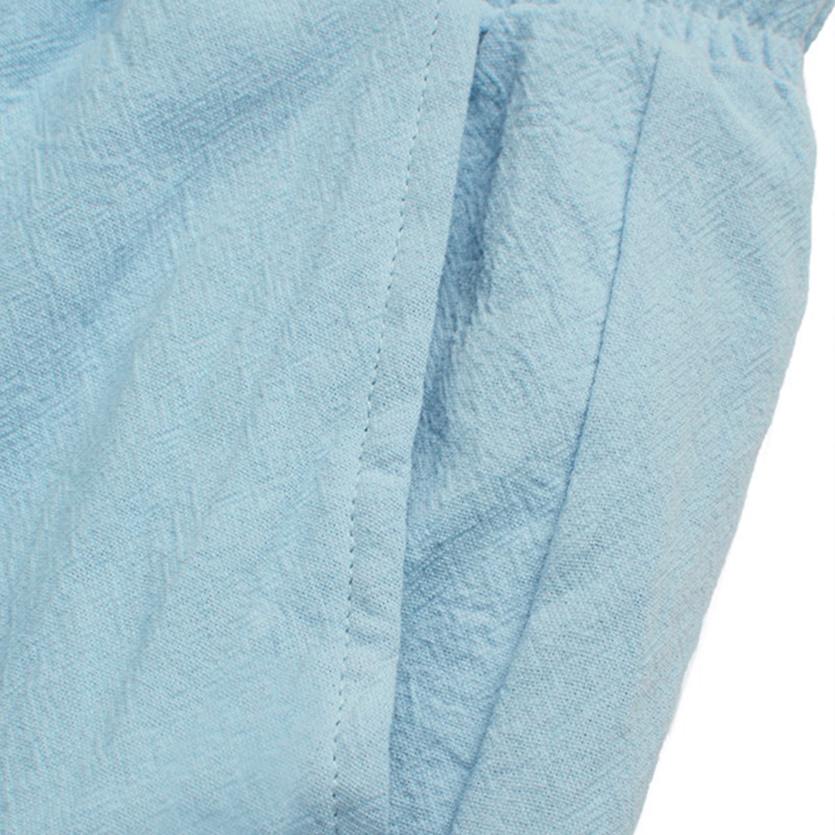 Men's Cargo Shorts Shorts Linen Shorts Summer Shorts Beach Shorts Elastic Waist Drawstring Multi Pocket Plain Knee Length Outdoor Beach Vacation Hawaiian Black White Inelastic