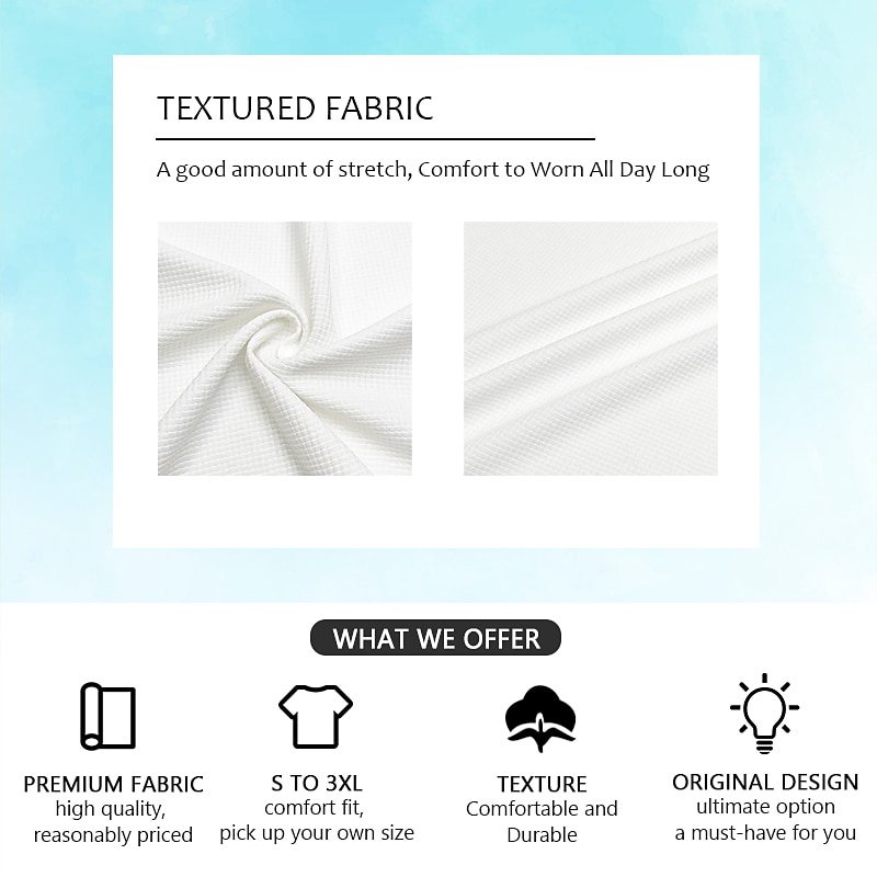 Men's Horizontal Stripes Waffle Polo Shirts Long Sleeve Polo Shirts Lapel Casual Athleisure Daily Wear 3D Print Spring Fall Winter Blue Dark Brown Light Brown